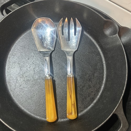 Bakelite flatware salad - flatware, fork