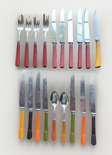 Multicolor bakelite handle - multicolor,