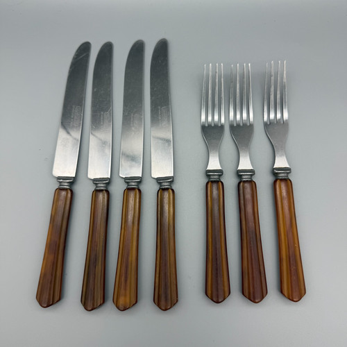 Vintage bakelite utensils - vintage,
